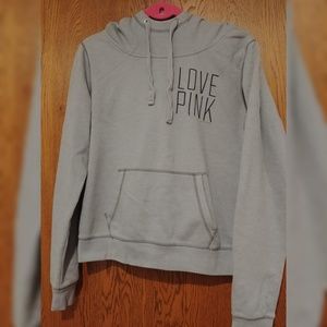 Love Pink Gray Hoodie